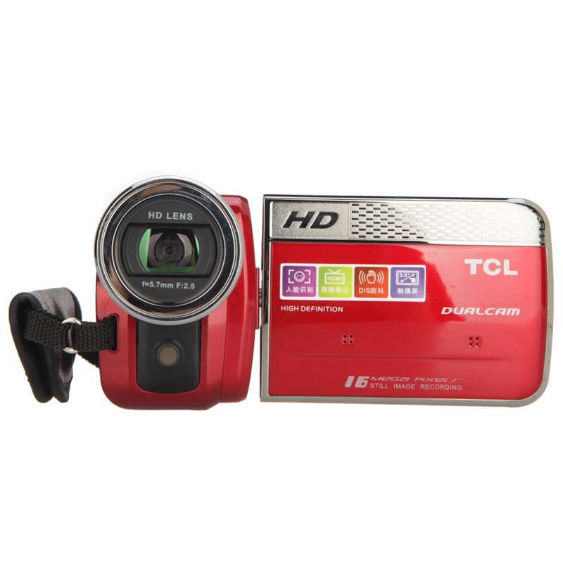 TCL闪存式数码摄像机776红色