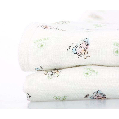 雅氏机灵狗六层纱布被白底印花135cm×110c