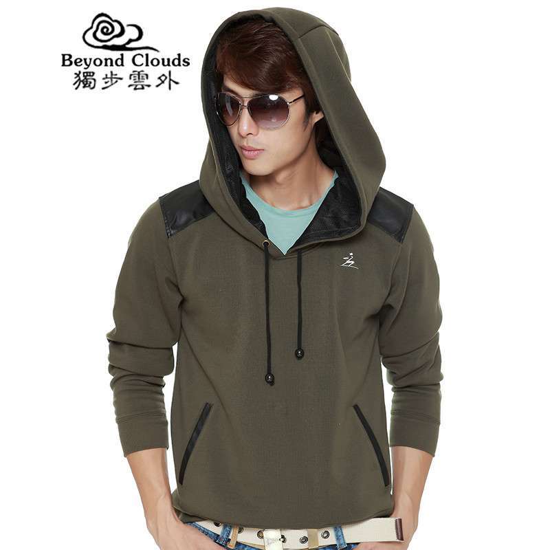 【独步云外】2013初秋新品男士连帽卫衣外套