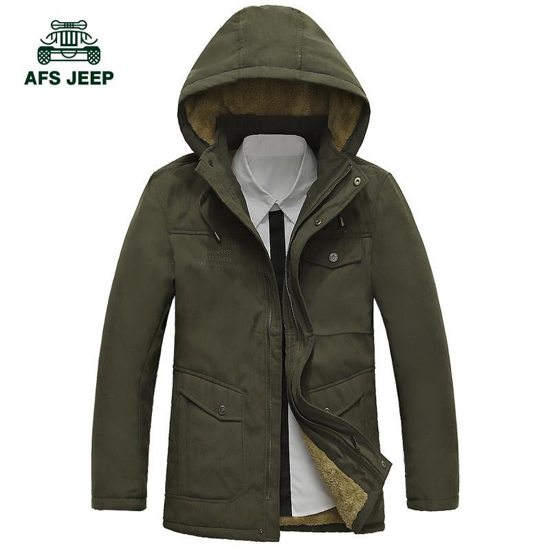 13秋冬新款AFS <em>JEEP战地吉普棉服</em>男士中长款