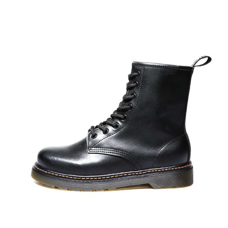 g冬季真皮情侣马丁靴潮流高帮皮靴英伦潮靴H