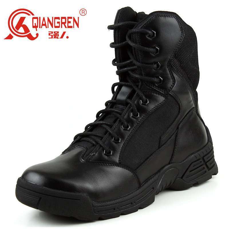 3515强人511军靴真皮徒步户外靴男靴tqh511专柜正品军警靴/靴子 黑色