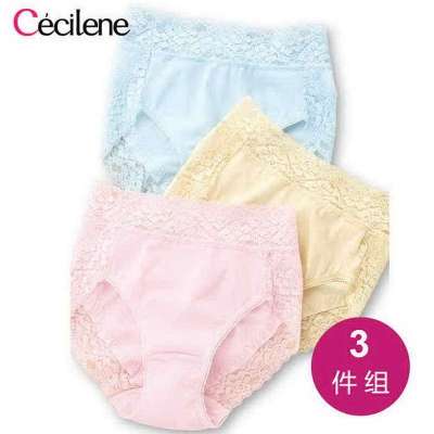装Cecilene日本高腰平角裤女<em>中年女内裤大码</em>纯