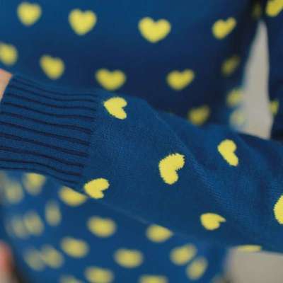 薇娜卡米儿 2014春季新品女装针织毛衣韩版宽