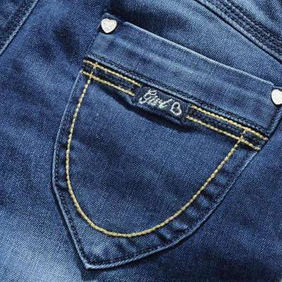 hoo秋冬童装女童牛仔裤长裤 2014新款中大童