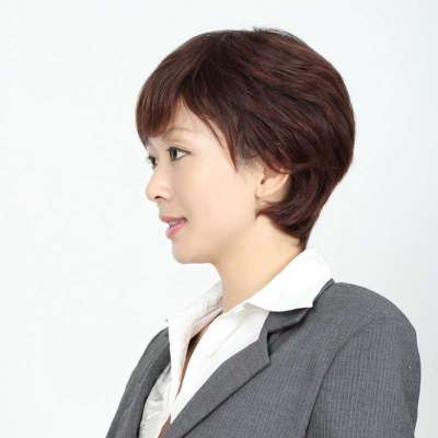 美妆 美发 染烫 口腔 美发工具 假发 玫瑰雨 简单气质型女士短发 假发