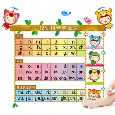 可移除装饰墙贴纸【汉语拼音】字母表儿童学习