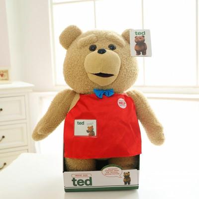 40cmted贱熊美国电影泰迪熊会说话的毛绒玩具