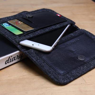 d-park 苹果iPhone6手机保护套钱包 真皮羊毛 