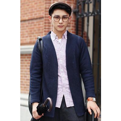 <em>男士</em>长袖毛衣针织<em>开衫外套</em>2014秋冬装线衣日