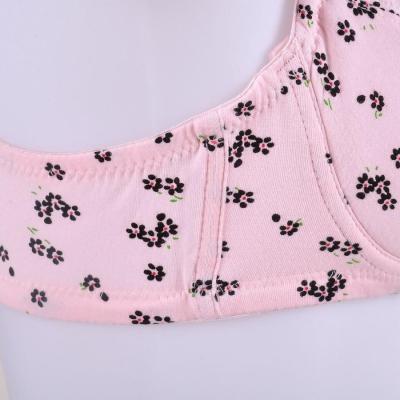 碎花哺乳<em>文胸</em> 孕妇内衣<em>孕期胸罩带</em>钢圈产妇哺