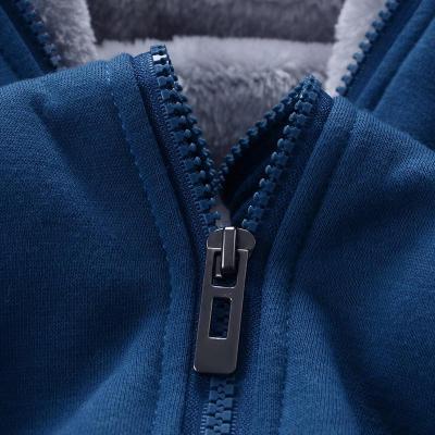 秋冬<em>加绒加厚开衫</em>男士卫衣外套连帽拉链帽衫学