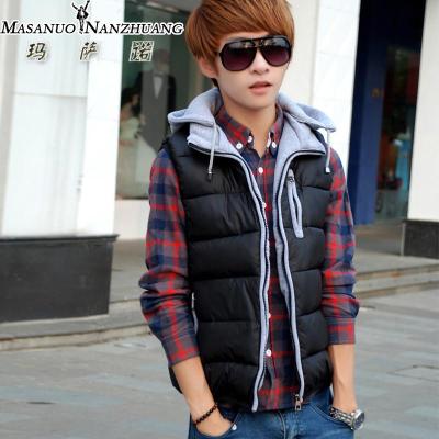 MASANUO <em>马甲男</em>秋冬新款男士马甲修身<em>棉马</em>