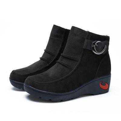 【天兔】泰和源老北京布鞋 秋冬款厚底坡跟女