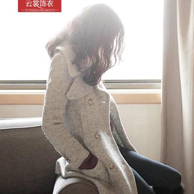 云裳饰衣2014秋冬新款<em>韩版中长款</em>大码女装毛