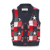 布兜娃娃童装儿童毛衣背心男童针织衫背心宝宝