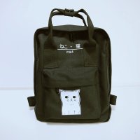 瑞芝美 新款日韩小清新复古手提可爱日文猫咪