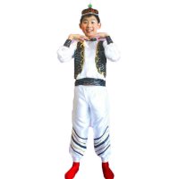 回族儿童演出服少数民族表演服舞蹈服装民族舞