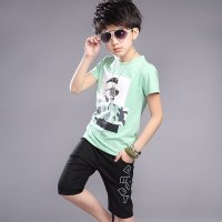 DFKLYS 夏季新款韩版男大童套装婴童时尚休