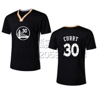 金州勇士队30号库里球员版AU球衣篮球服蓝色