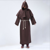 诺梵娇 万圣节中世纪僧侣服修士袍巫师服牧师