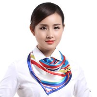 印花围巾职业装韩版银行空姐丝巾移动工作商务