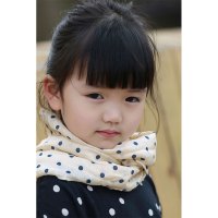韩版可爱五角星印花儿童围巾2016秋冬季新款