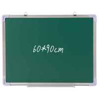 齐富(QIFU)单面磁性绿板60*90cm粉笔书写教学家用留言板 儿童家用绿板教学儿童写字练习板儿童家用软黑板软绿板白板