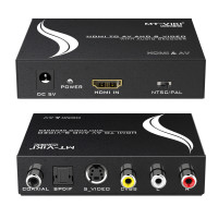 迈拓维矩MT-HAV13 HDMI转AV+音频光钎转换器HDMI转AV独立分离音频