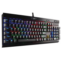 美商海盗船（USCorsair）Gaming系列 K70 LUX RGB 幻彩背光机械游戏键盘 黑色 红轴 绝地求生吃鸡