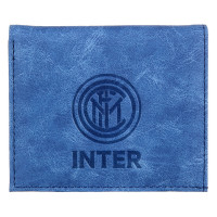 国际米兰俱乐部Inter Milan官方简约LOGO银行卡套小巧仿皮短款卡夹 深蓝色