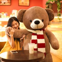 泰迪熊猫公仔抱抱熊可爱女孩睡觉抱毛绒玩具2米大熊布娃娃送女友_12_0