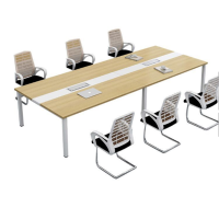 匡大 办公桌钢架多媒体会议办公桌多人会议桌KD801 3.6米*1.5米