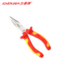 力易得(ENDURA) VDE双色绝缘尖嘴钳 耐压1000V 尖口钳剥线钳 6英寸 货号E5371