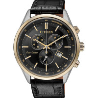 西铁城（CITIZEN）手表 光动能皮带日期显示计时 男士腕表 AT2144-11E