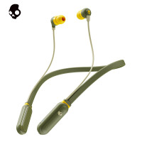 斯酷凯蒂(Skullcandy)INKD+ WIRELESS S2IQW-M687无线蓝牙耳机轻便运动耳机 橄榄绿