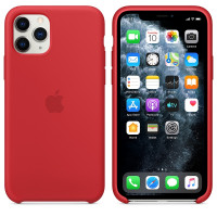 苹果Apple iPhone 11 Pro 硅胶保护壳 - 红色