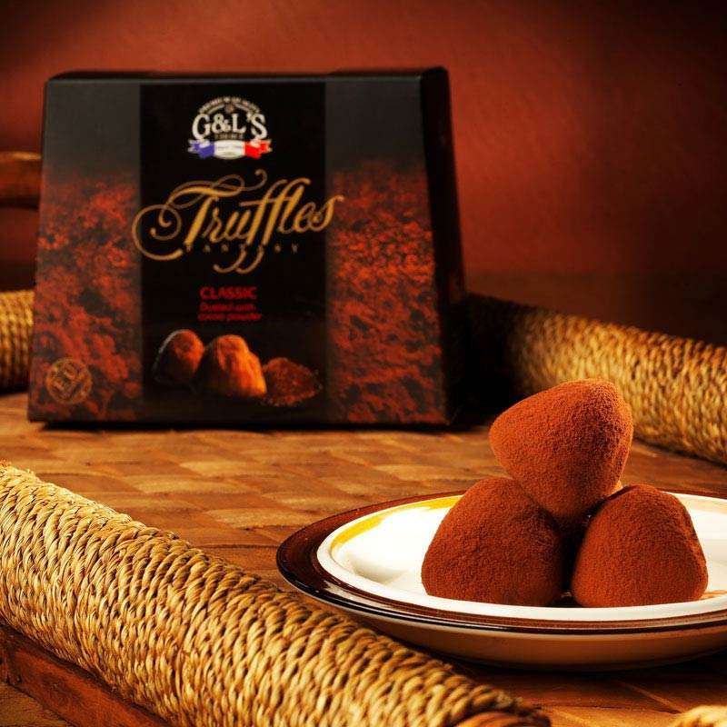 德菲丝(truffles)松露形代可可脂巧克力nd500t浓情古典型500g