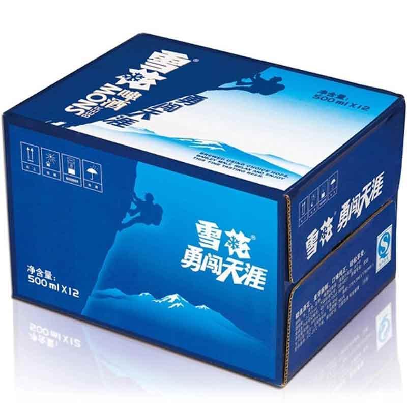 雪花(snow)啤酒 雪花啤酒勇闯天涯500ml*12听整箱装【价格 图片 品牌