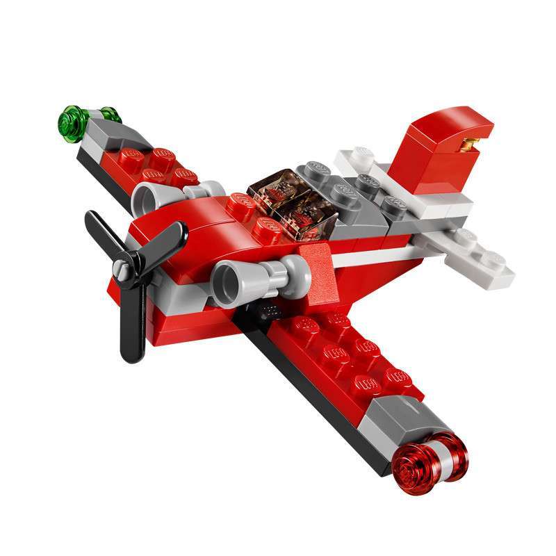 lego 乐高红色雷霆直升机l31013 早教 积木 玩具