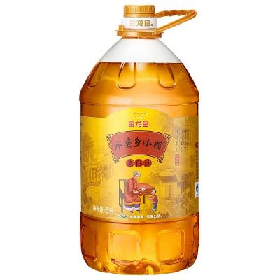 【苏宁易购超市】金龙鱼外婆乡小榨菜籽油5l