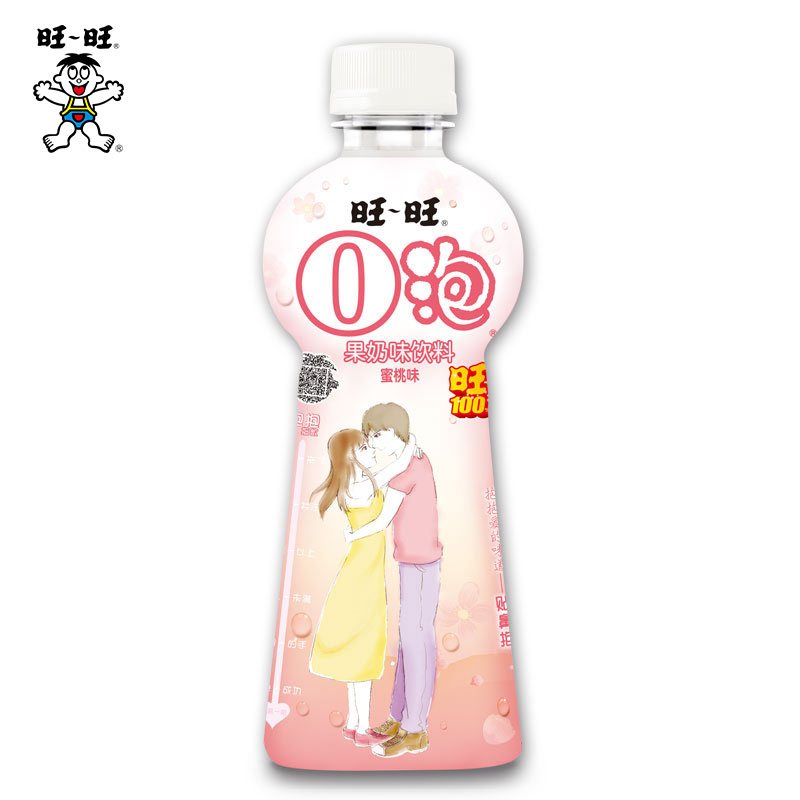 旺旺o泡果奶 450ml/瓶 蜜桃味