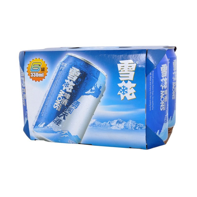 雪花啤酒(snowbeer)8度 勇闯天涯 330ml*6听(新老包装随机发货)