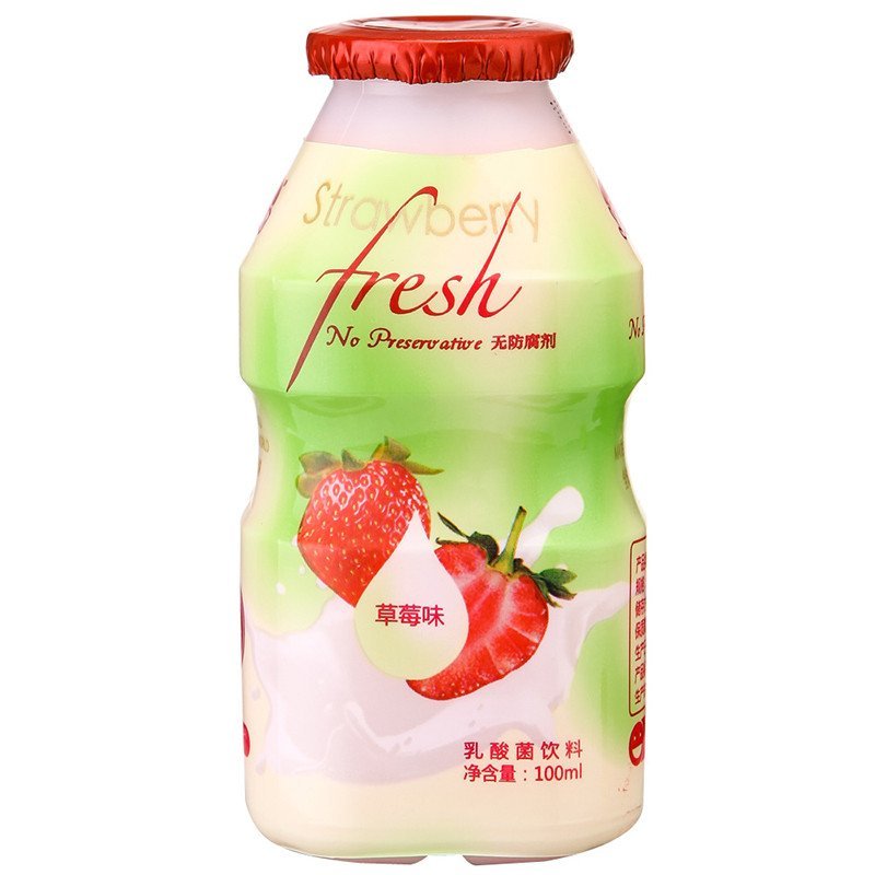 美国jelleybrown界界乐乳酸菌酸奶饮料100ml*4