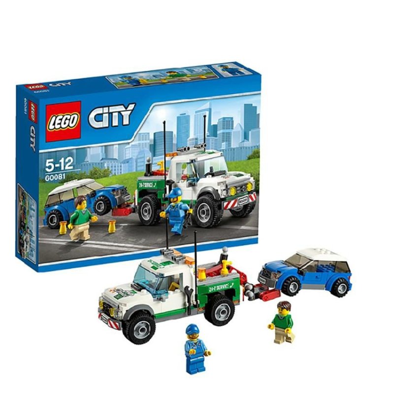 正版乐高lego拼插积木城市男孩玩具60081车拖