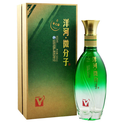 洋河微分子大v338度500ml盒装白酒