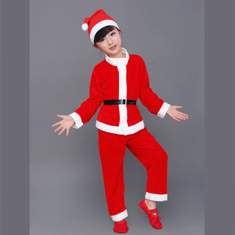 儿童圣诞节服装圣诞老人服装男童女童圣诞节衣