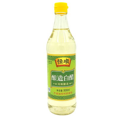 恒顺 酿造白醋500ml 泡醋蛋 黄豆 黑豆 花生 泡脚醋 泡苹果香蕉 味正