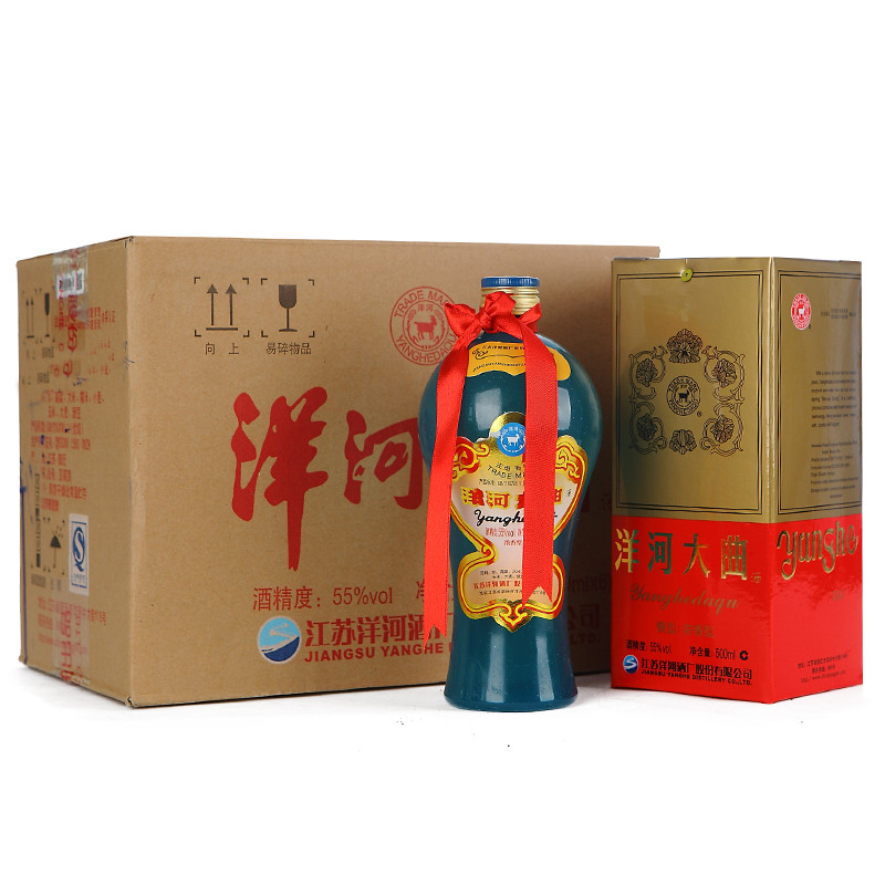 洋河大曲55度 500ml*6 整箱 绵柔口感(新老包装随机发货)