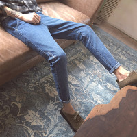 OU)新款2016秋冬新款英伦从学院风脚腿英文